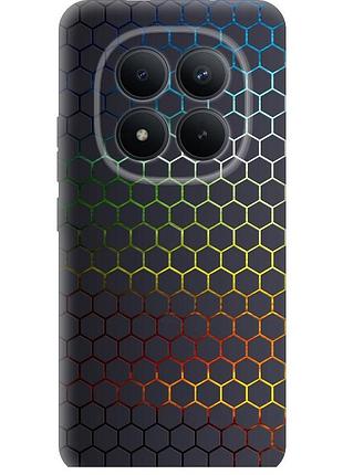 Чохол силіконовий на телефон xiaomi poco m8 pro соти, які переливаються "498u-6651-58250"