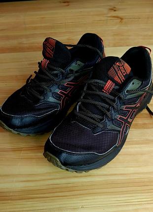 Кросівки для бігу asics trail scout 2 чорно-помаранчеві