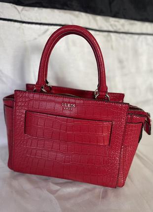 Сумка guess червона 2