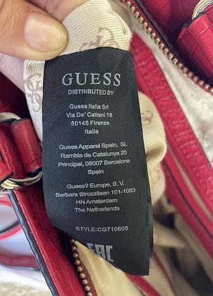 Сумка guess червона 6