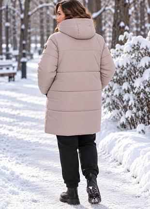 Подовжена куртка зима(50-60) 4