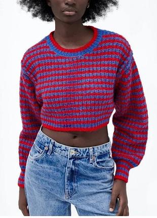 Светр укорочений zara 3