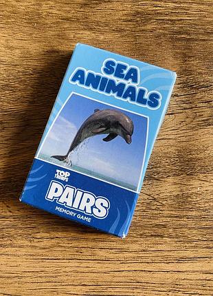 Настільна гра під назвою "top trumps pairs: sea animals