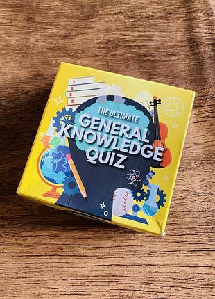 Коробка з картковою грою-вікториною «the ultimate general knowledge quiz» («найкраща вікторина на загальну ерудицію»)