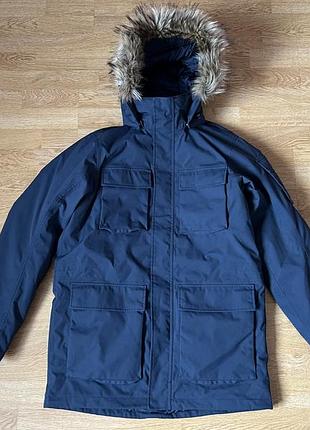 Куртка парка чоловіча jack wolfskin texapore синя розмір s