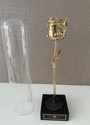 Декор на подарок gold rose ( роза из золота) 2
