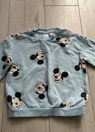 Кофта h&m 92 disney mickey mouse
