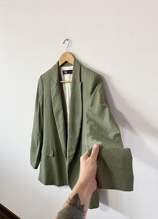 Оливковий піджак zara🌿 5