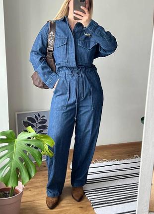 Levi’s surplus baggy denim overall  крутезний жіночий джинсовий беггі комбінезон