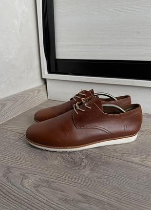 Туфлі чоловічі nisolo lightweight flex derby коричневі шкіряні 42,5 розмір