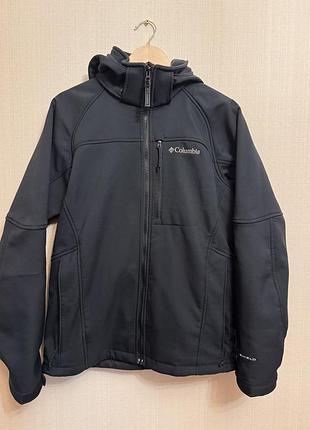 Куртка чоловіча columbia softshell чорна