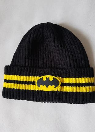 Нова шапочка без дефектів з акрілу розмір 56, для хлопця, "batman"