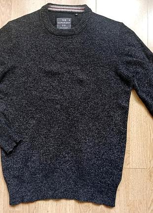 Свитер superdry (британия, 60% шерсти), м
