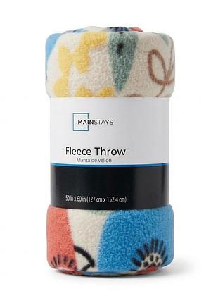 Яскравий флісовий плед mainstays fleece throw 127х152 см