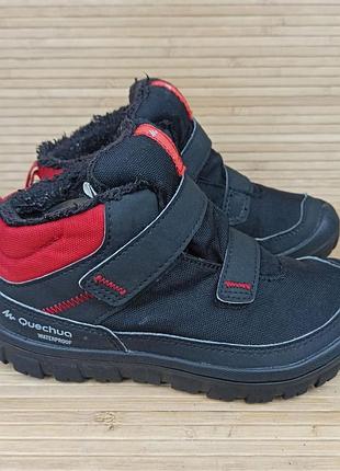 Зимові черевики quechua waterproof розмір 31 (19,5 см.)