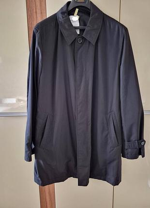 Чоловічий плащ marks & spencer, легкий тренч, чорний, xl-хххl