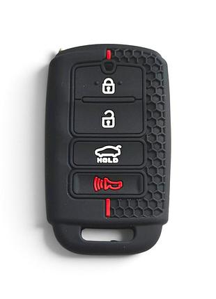 Чехол силиконовый для ключа kia черный