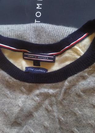 Светр tommy hilfiger кашеміровий у кольорах бренду