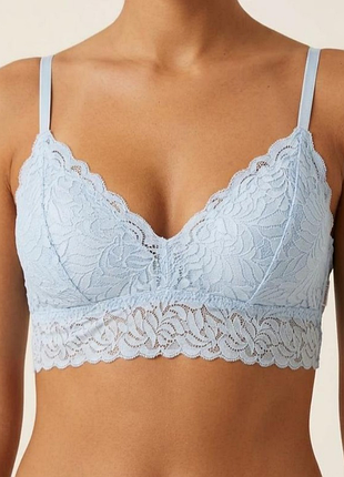 Світло блакитного мереживного бюст-топу primark xl uk18-20 85b 90b