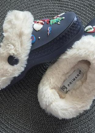 Теплые тапочки primark на мальчика