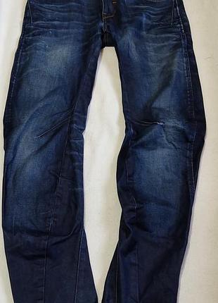 Оригинальные мужские джинсы g-star raw attacc w28 l32 (идеальное состояние)