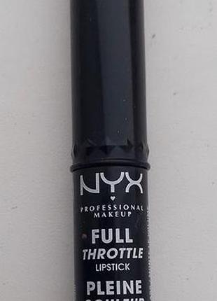 Помада для губ nyx full throttle lipstick, тон 08