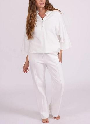 Спортивний костюм cyberjammies lounge 5782-5784 зі светра на ґудзиках та штанів