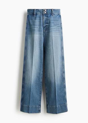 Широкі джинси з високою талією h&m 9785