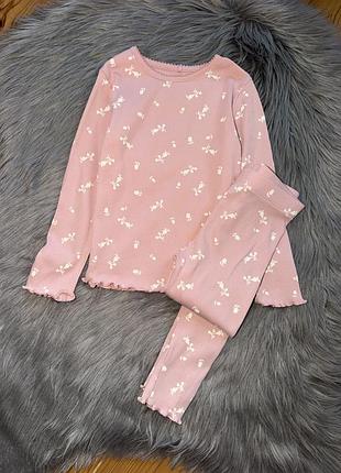 Ідеальний стильний якісний костюм комплект в рубчик на дівчинку 2/3р george