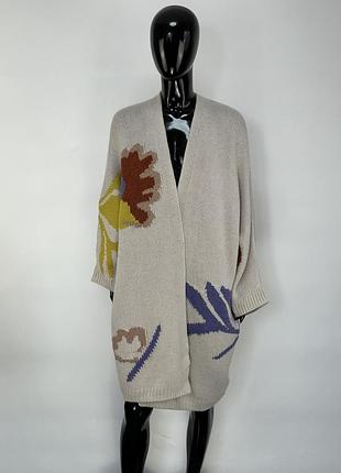 Кашеміровий кардиган накидка люкс класу mia fratino 100% cashmere