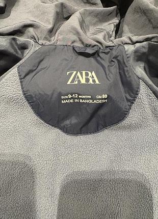 Куртка для хлопчика zara темно-синя 80 см 6