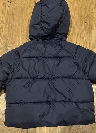 Куртка для хлопчика zara темно-синя 80 см 3