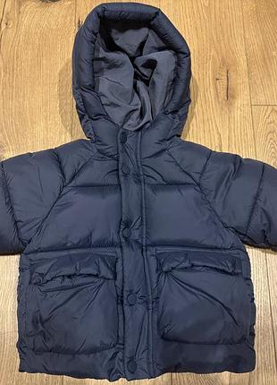 Куртка для хлопчика zara темно-синя 80 см