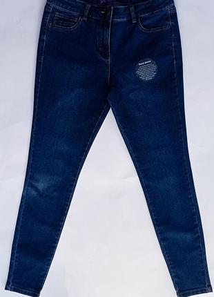 Джинси жіночі tu clothing скіні темно-сині розмір 12r (40) з високою посадкою