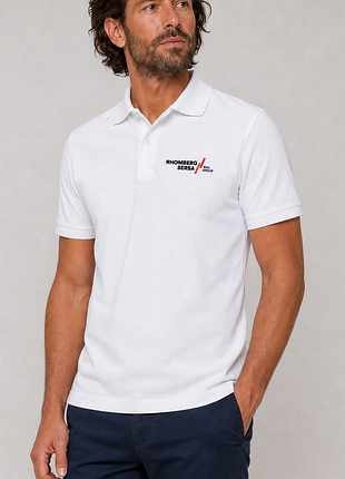 Футболка-поло мужская белая 👕 100% хлопок пике 🇩🇪 hakro 810 classic essentials ✨ классический базовый casual 📏 размер s 🔎 хакро германия новое