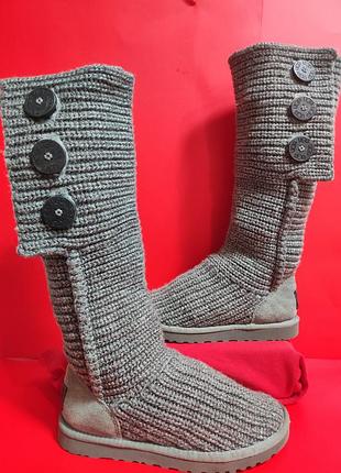 Уггі жіночі ugg в'язані сірі 37 розмір