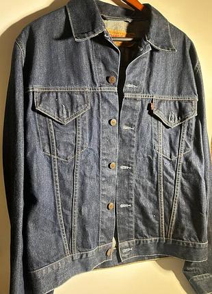 Чоловіча джинсова куртка levi's темно-синя