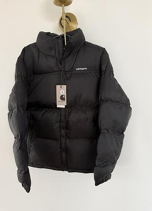 Куртка чоловіча carhartt чорна дута без капюшона