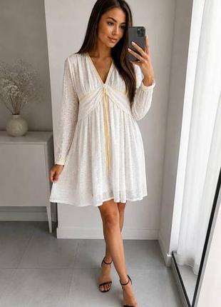 Коротка сукня zara біла розмір m