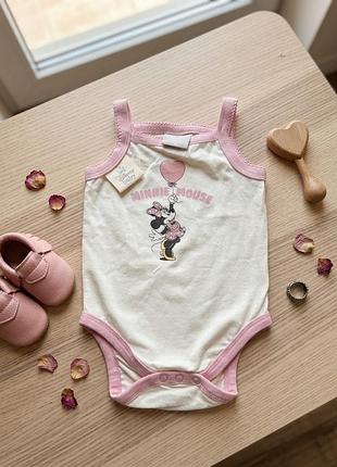 Боді-майка для дівчинки disney baby з мінні маус