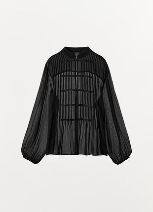 Рубашка с манишкой и навесными петлями zw collection