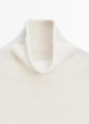 Кофта massimo dutti, 100% шерсть, розмір s, молочна 6