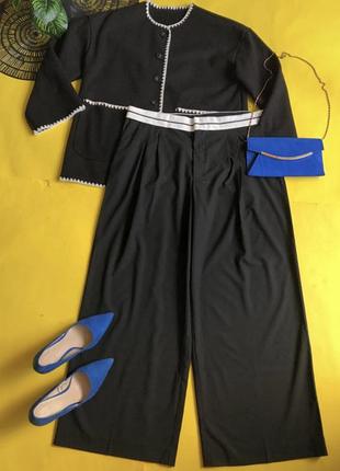 Жіночі штани палаццо stradivarius чорні 46 3xl