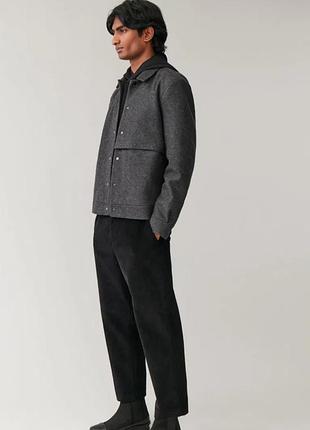 Куртка чоловіча cos boiled wool jacket зелена, розмір xl