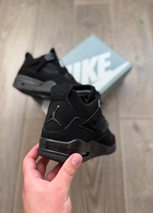 Nike air jordan retro 4 high "black cat" 5
