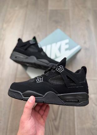Nike air jordan retro 4 high "black cat" 2