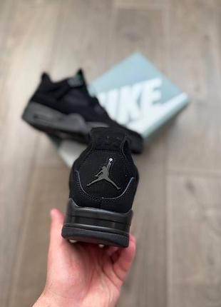 Nike air jordan retro 4 high "black cat" 4