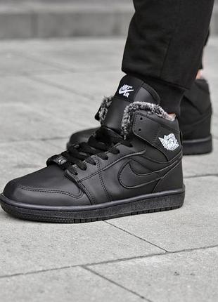 Чоловічі кросівки nike air jordan 1 winter🖤