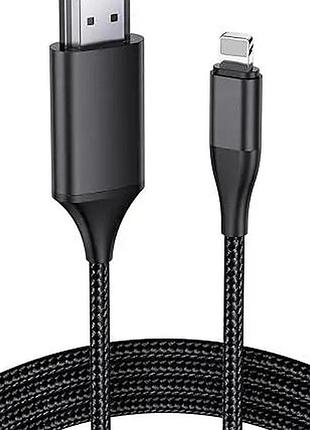 Кабель hdmi для iphone lightning адаптер для подключения к hdtv 1080p цифровой звук и видео, находится в наличии ta016