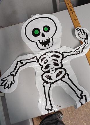 Надувной скелет на хэллоуин — жутко крутой декор! 🎃💀